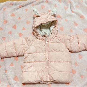 SOLD Baby Gap Pink and White Polkadots Puffer Jacket 6-12M